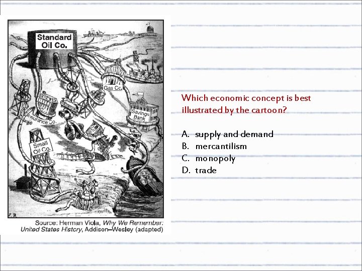 Which economic concept is best illustrated by the cartoon? A. B. C. D. supply