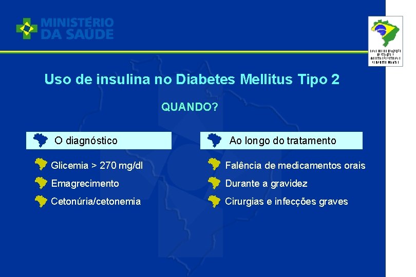 PLANO DE REORGANIZAÇÃO DA ATENÇÃO À HIPERTENSÃO ARTERIAL E AO DIABETES MELLITUS Uso de