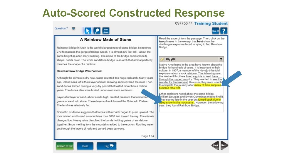 Auto-Scored Constructed Response 