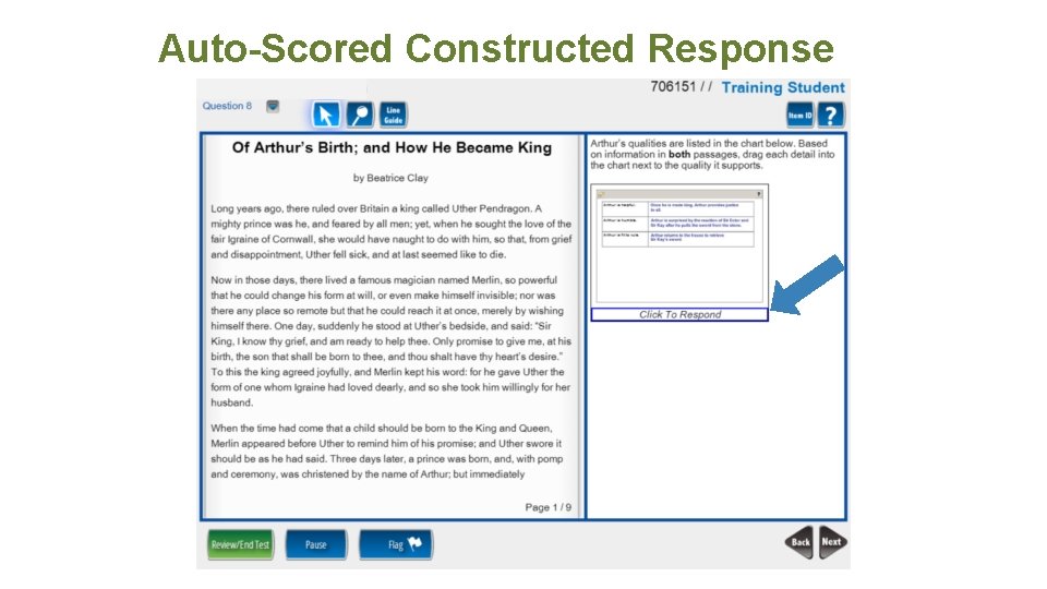 Auto-Scored Constructed Response 