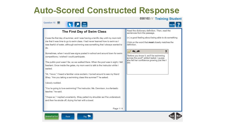 Auto-Scored Constructed Response 