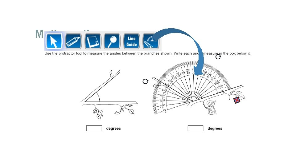 Mathematics Protractor Tool 