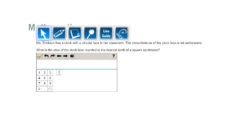 Mathematics Keypad Input 