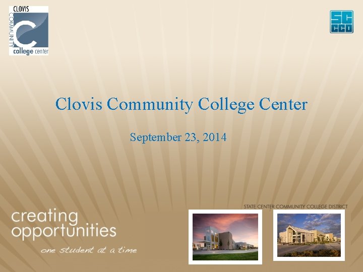 Clovis Community College Center September 23, 2014 