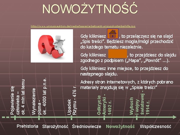 NOWOŻYTNOŚĆ http: //www. umzugsauktion. de/media/teaser/arbeitsamt-umzugskostenbeihilfe. jpg Gdy klikniesz , to przełączysz się na slajd