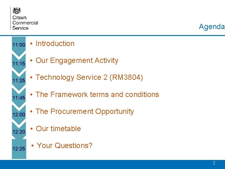 Agenda 11: 00 • Introduction 11: 15 • Our Engagement Activity 11: 25 •