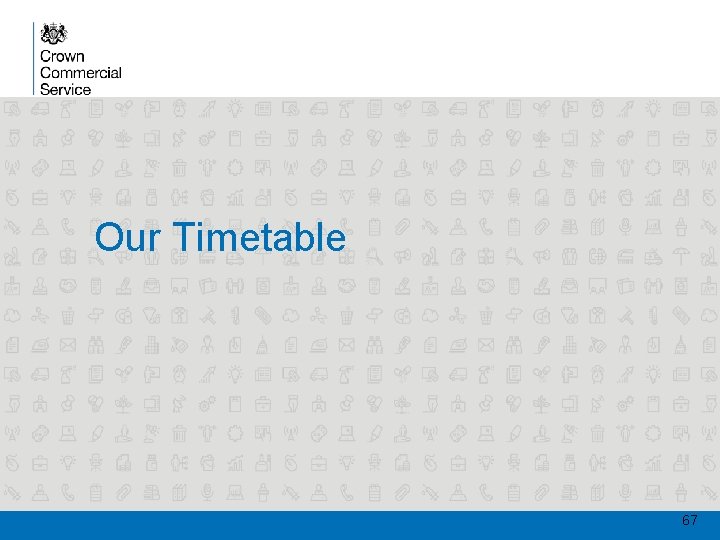 Our Timetable 67 