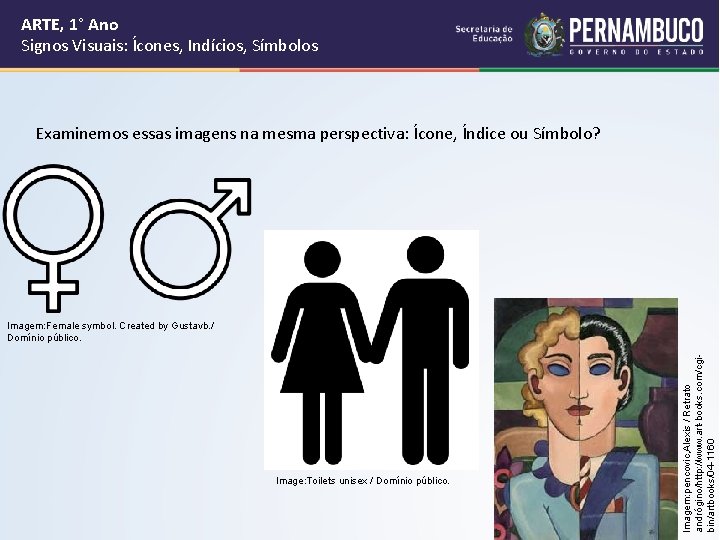 ARTE, 1° Ano Signos Visuais: Ícones, Indícios, Símbolos Examinemos essas imagens na mesma perspectiva: ARTE, 1° Ano Signos Visuais: Ícones, Indícios, Símbolos Examinemos essas imagens na mesma perspectiva: