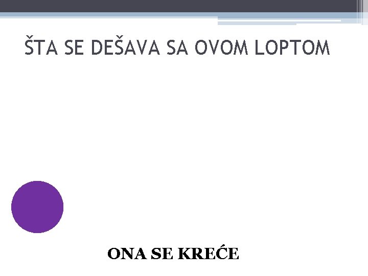 ŠTA SE DEŠAVA SA OVOM LOPTOM ONA SE KREĆE 