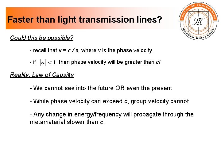 Faster than light transmission lines? Could this be possible? - recall that v =