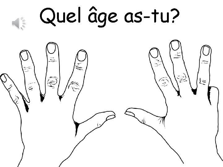 Quel âge as-tu? 