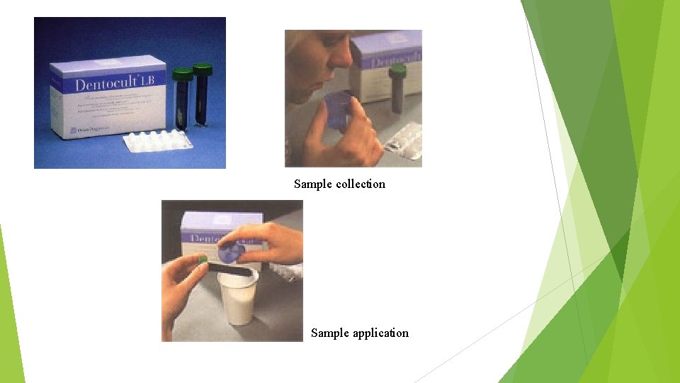 Sample collection Sample application 