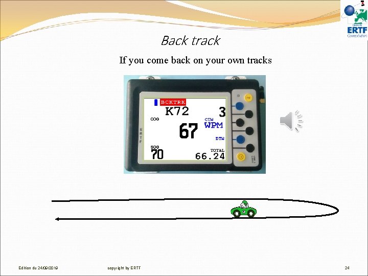 Back track If you come back on your own tracks Edition du 24/09/2019 copyright