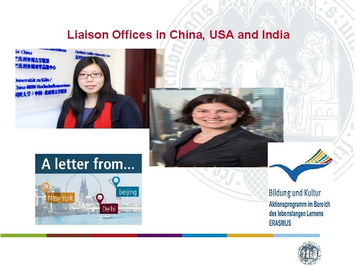 Liaison Offices in China, USA and India 