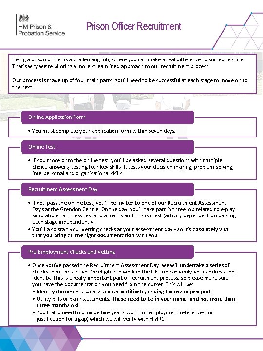 Prison Officer Recruitment Being a prison officer is a challenging job, where you can