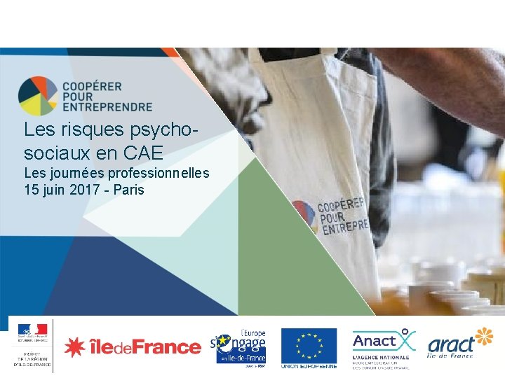  Les risques psychosociaux en CAE Les journées professionnelles 15 juin 2017 - Paris