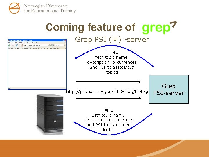 Coming feature of ----Grep PSI (Ψ) -server HTML with topic name, description, occurrences and