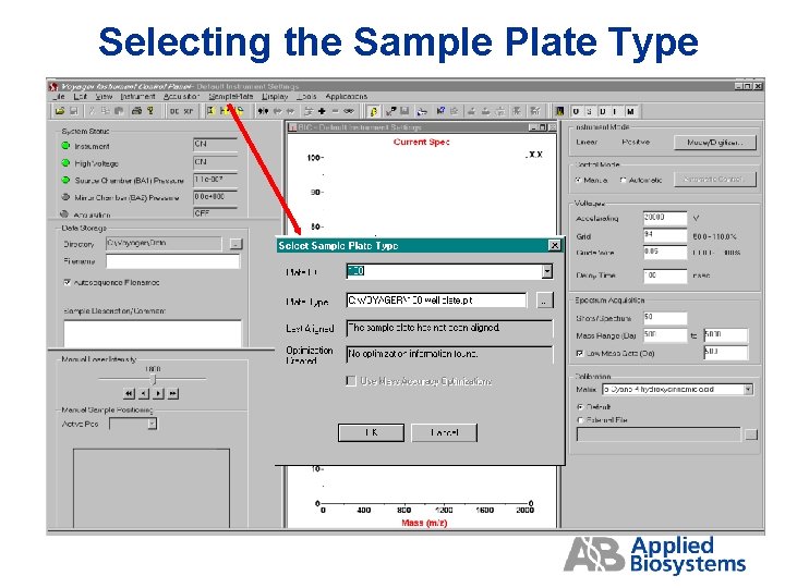 Selecting the Sample Plate Type 