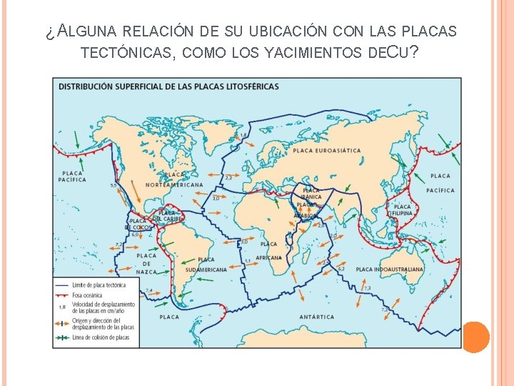 ¿ALGUNA RELACIÓN DE SU UBICACIÓN CON LAS PLACAS TECTÓNICAS, COMO LOS YACIMIENTOS DEC U?