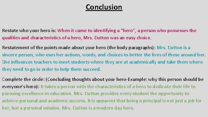 hero essay conclusion