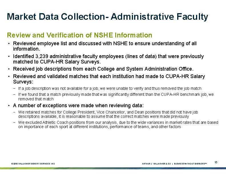 Market Data Collection- Administrative Faculty Review and Verification of NSHE Information • Reviewed employee Market Data Collection- Administrative Faculty Review and Verification of NSHE Information • Reviewed employee