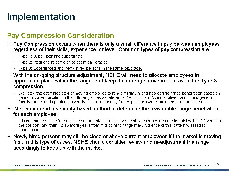 Implementation Pay Compression Consideration • Pay Compression occurs when there is only a small Implementation Pay Compression Consideration • Pay Compression occurs when there is only a small