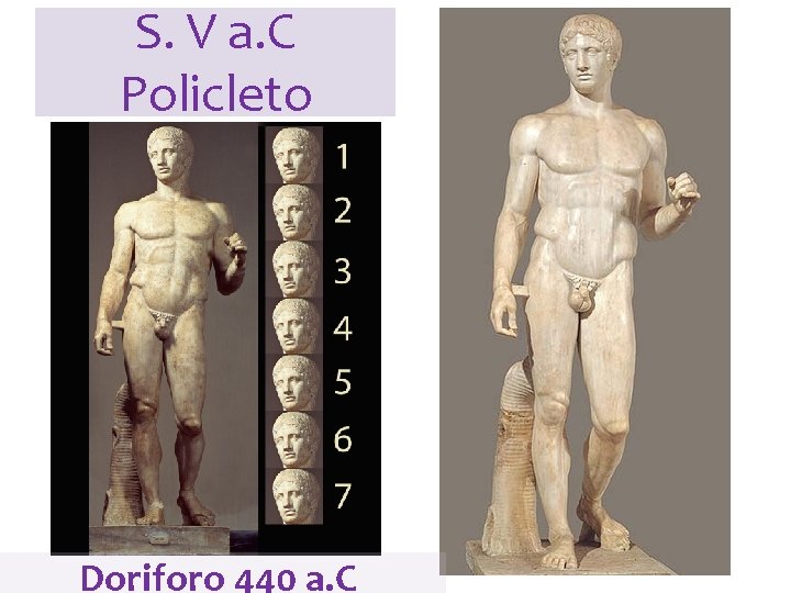 S. V a. C Policleto Doriforo 440 a. C 
