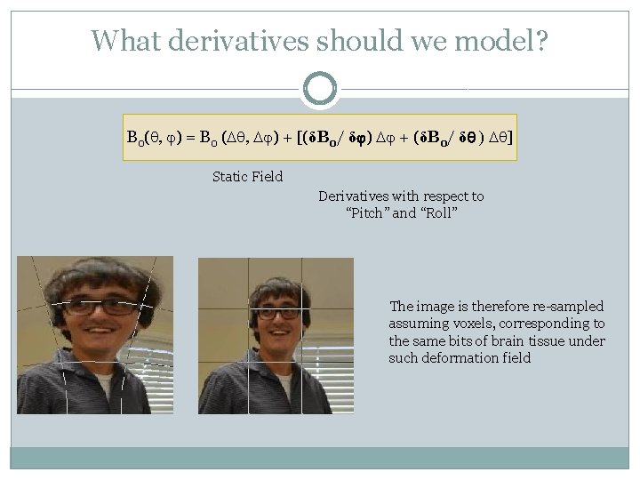 What derivatives should we model? B 0( , ) = B 0 ( ,