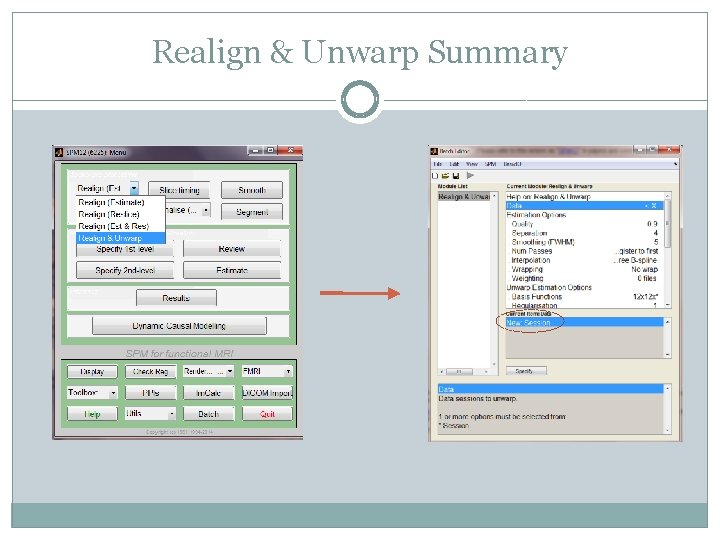 Realign & Unwarp Summary 