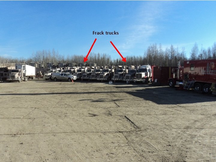 Frack trucks 