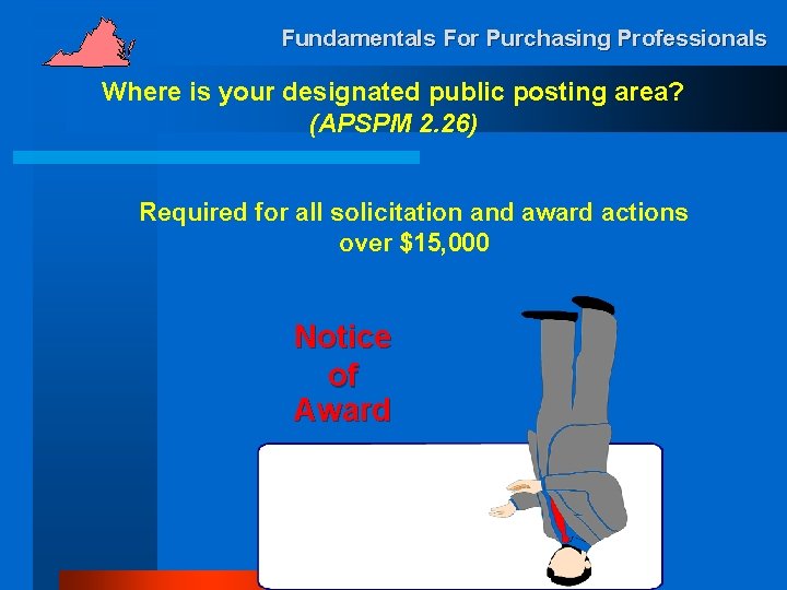 Fundamentals For Purchasing Professionals Where is your designated public posting area? (APSPM 2. 26)