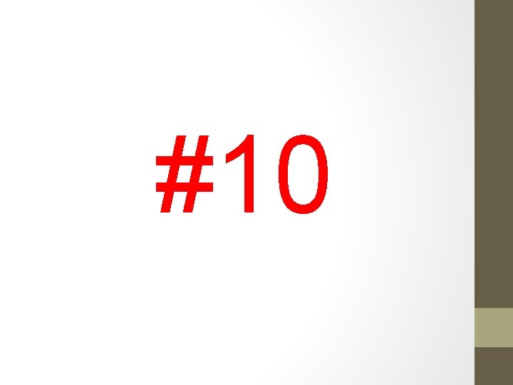 #10 #10