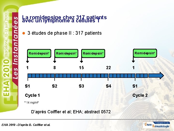 La romidepsine chez 317 patients avec un lymphome à cellules T l 3 études