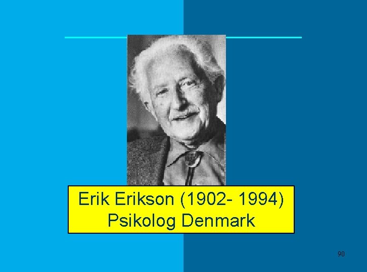 Erikson (1902 - 1994) Psikolog Denmark 90 