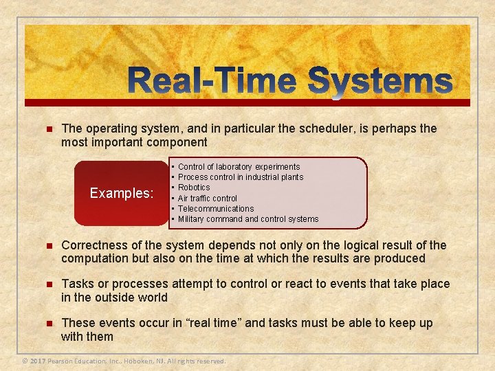 n The operating system, and in particular the scheduler, is perhaps the most important