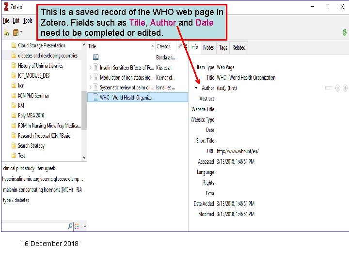 This is a saved record of the WHO web page in Zotero. Fields such