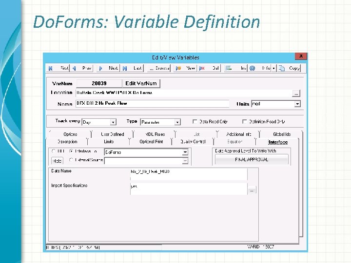 Do. Forms: Variable Definition 