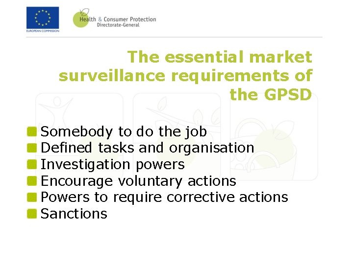The essential market surveillance requirements of the GPSD Somebody to do the job Defined