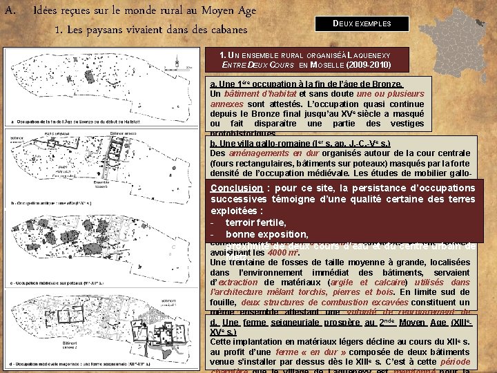 A. Idées reçues sur le monde rural au Moyen Age 1. Les paysans vivaient