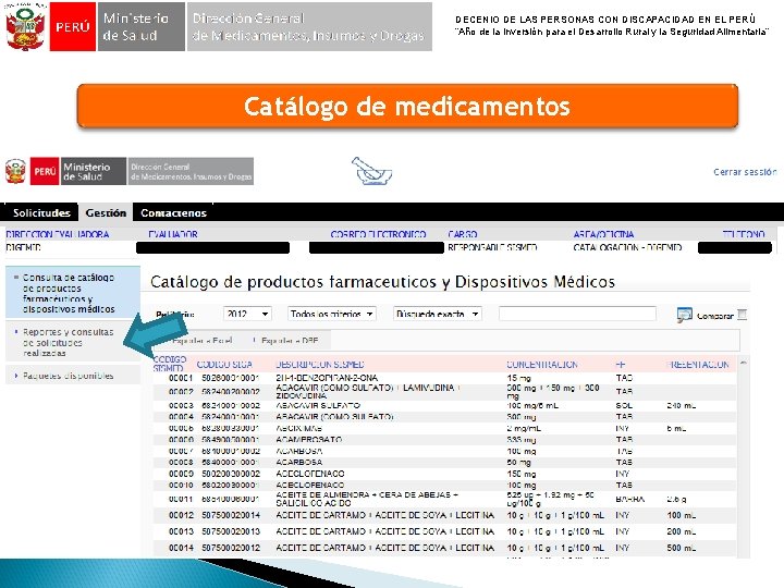 DECENIO DE LAS PERSONAS CON DISCAPACIDAD EN EL PERÚ “Año de la Inversión para