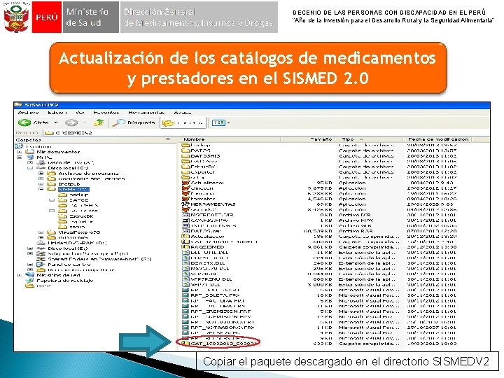 DECENIO DE LAS PERSONAS CON DISCAPACIDAD EN EL PERÚ “Año de la Inversión para