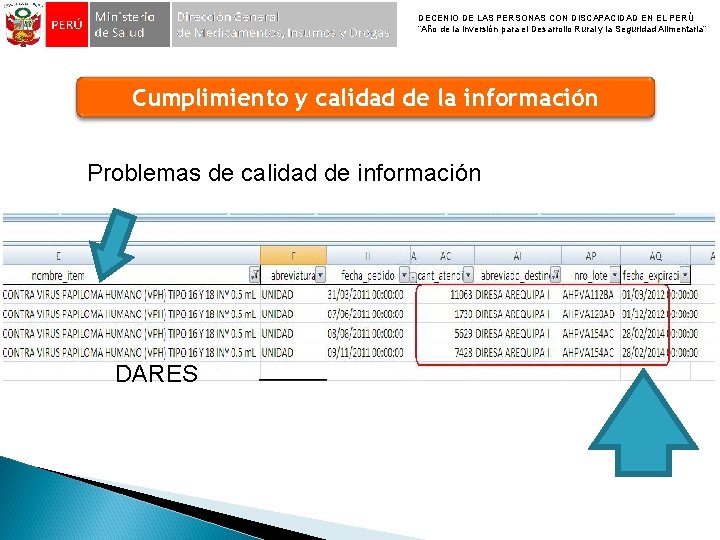 DECENIO DE LAS PERSONAS CON DISCAPACIDAD EN EL PERÚ “Año de la Inversión para