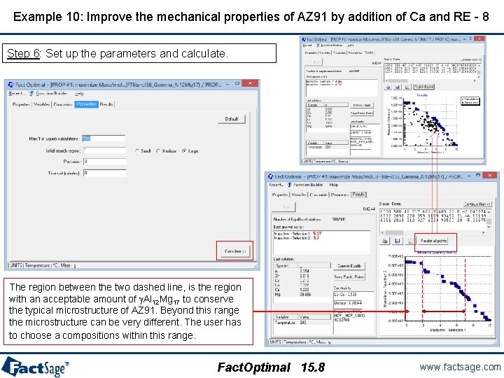 Example 10: Improve the mechanical properties of AZ 91 by addition of Ca and