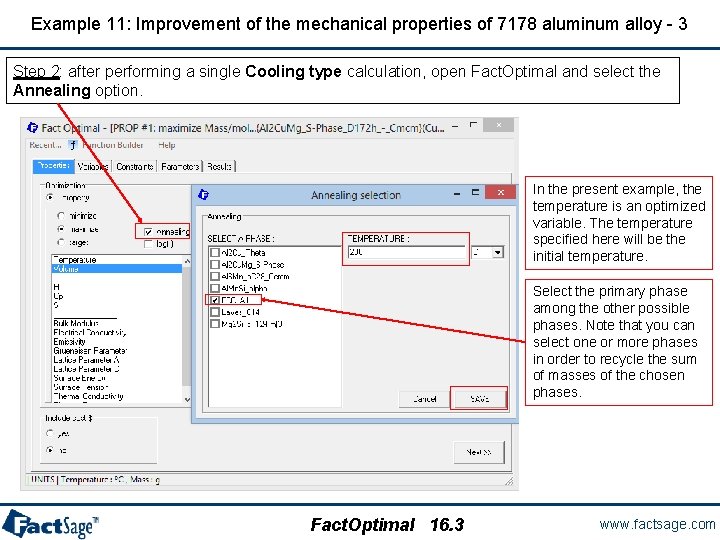 Example 11: Improvement of the mechanical properties of 7178 aluminum alloy - 3 Step