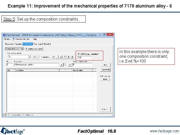 Example 11: Improvement of the mechanical properties of 7178 aluminum alloy - 6 Step