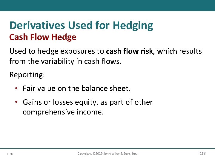 Derivatives Used for Hedging Cash Flow Hedge Used to hedge exposures to cash flow