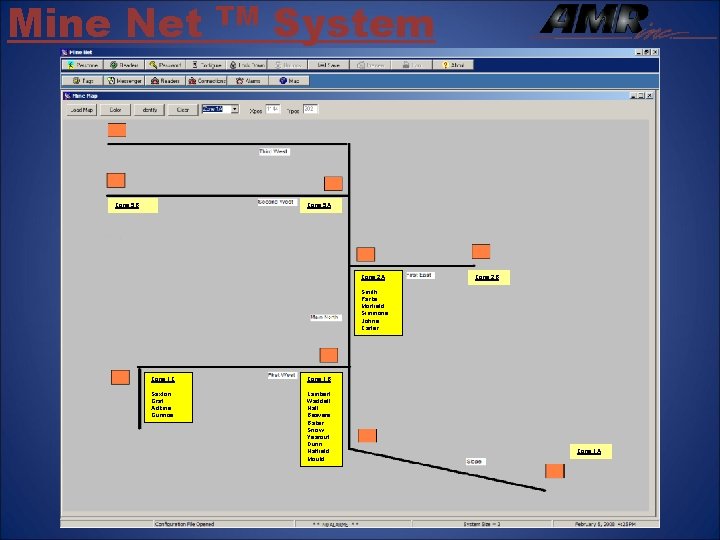 Mine Net TM System Graphics Zone 5 B Zone 5 A Zone 2 B