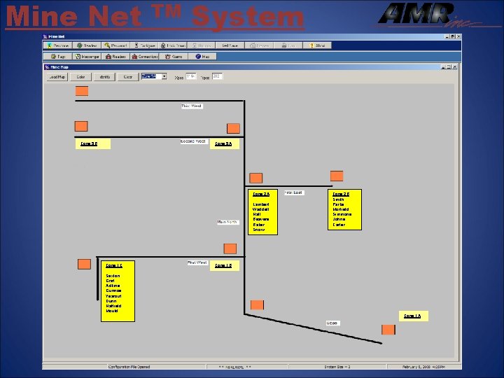 Mine Net TM System Graphics Zone 5 B Zone 5 A Zone 2 A