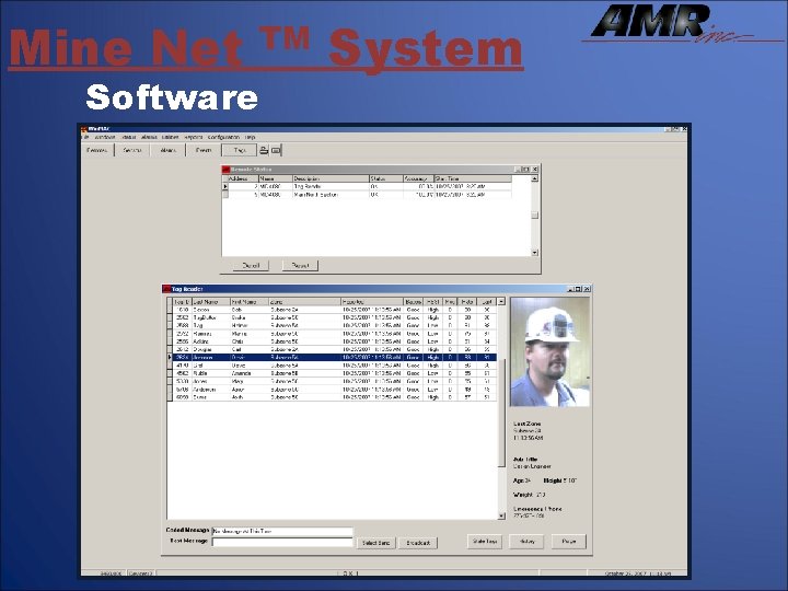 Mine Net TM Software System 