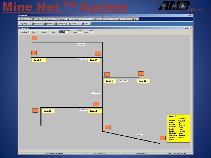 Mine Net TM System Graphics Zone 5 B Zone 5 A Zone 2 A